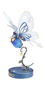 ROKR Blue Butterfly Mechanical Metal Model Kit - Picture 1 of 6