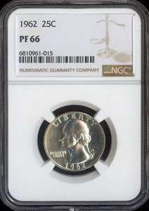 1962 Silver Washington Quarter Proof NGC PR66 - Auction - Picture 1 of 2