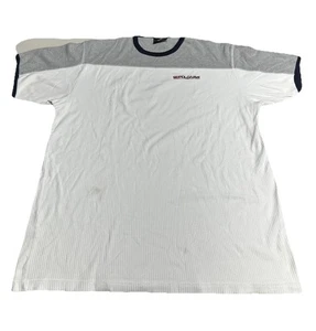 Ralph Lauren Polo Jeans Uomo Camicia Tshirt Taglia Large Striscia Texturizzata Grigio Bianco - Foto 1 di 11