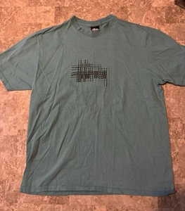 Stussy Refracted T Shirt Medium World Wide Tribe Tee Mint - Picture 1 of 7