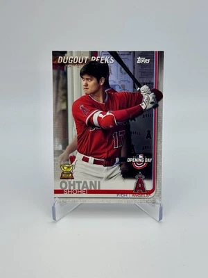2019 Topps Opening Day Dugout Peeks Shohei Ohtani SSP #DP-12 Angels/Dodgers - Image 1 of 4