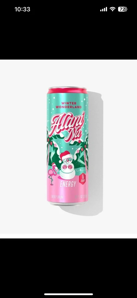 Latas Alani Nu Energy Drink Winter Wonderland Edition 12 fl oz, 200 mg cada una Foto 1 de 1
