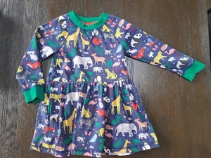 Boden Warm Girl Dress With Zoo Animals, Toddler, Age 3 To 4 - Picture 1 of 8