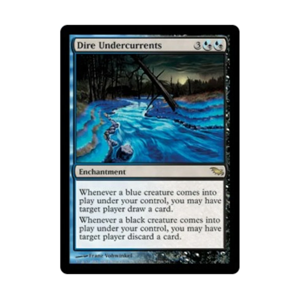 WOTC MtG Shadowmoor Dire Undercurrents (R) (Foil) EX - Image 1 of 1