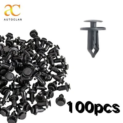 100 clips para agujero plástico remaches retenedor guardabarros parachoques empuje pasador sujetador 8 mm Foto 1 de 4
