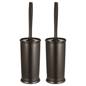 HOMEMAXS 2 Pack Brush With Holder Good Grip Plastic Bowl Brush Set for Bathroom - Picture 1 of 3