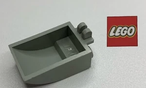 Vintage Lego Old Grey 4626 Digger Bucket 2 x 3 Curved Bottom -2 Fingers -2F - Picture 1 of 4