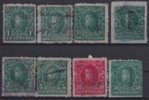 F-EX17117 INGRESOS MEXICANOS 1890-91 SELLOS DE DOCUMENTOS 1c...10$ LOTE - Imagen 1 de 1