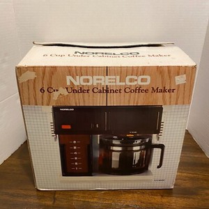 Vintage Norelco Under Cabinet Coffee Maker 6 Cup UC6000 Brand New 1984