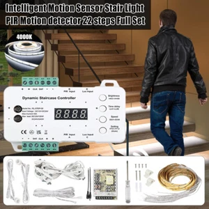 Intelligent Motion Sensor Stair Light PIR Motion detector 22 steps 3000K/4000K - Picture 1 of 24