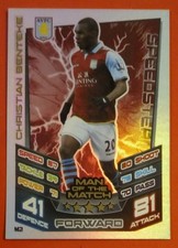 Match Attax Extra 2012/13 - MOTM card - Christian Benteke of Aston Villa