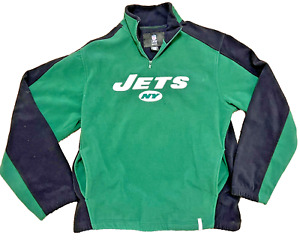 New York JETS Football Team SMALL Zip Fleece Sweatshirt Pullover Jacket Men's