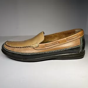 Mocasines Johnston & Murphy para hombre talla 8,5 M dos tonos piel de oveja marrón - 25-1848 - Imagen 1 de 10