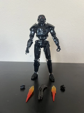 Star Wars Black Series Loose 6” Figure Dark Trooper The Mandalorian Cover