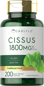 Cissus Quadrangularis 1800Mg 200 Capsules Traditional Herb Extract Supplement No - Picture 1 of 7