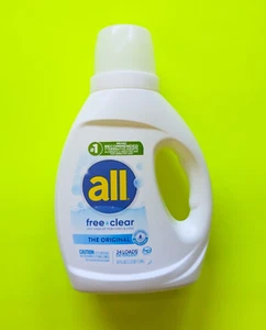ALL FREE CLEAR Liquid Laundry Detergent 36 fl oz (24 loads) - Picture 1 of 3