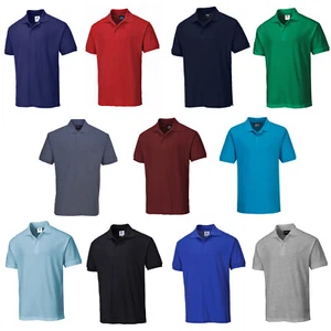 Mens Portwest Polo Shirt B210 Short Sleeve Lightweight Durable Work Top UKS-3XL - Picture 1 of 13