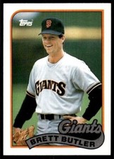 1989 Topps  #241  Brett Butler    Outfield   San Francisco Giants  FREE shipping
