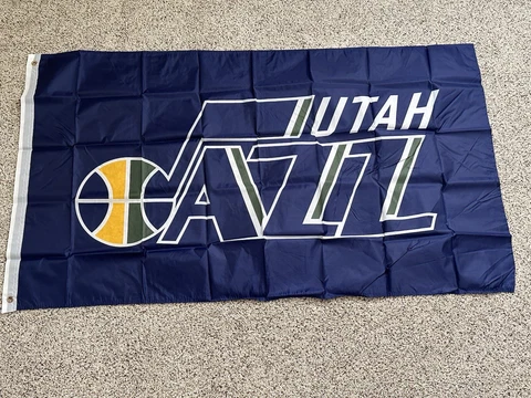 Jazz Flag 3X5 Utah Man Cave Banner American Basketball Fast USA Shipping 3 x 5 Cover