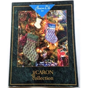 Cross Stitch Pattern Booklet PERSIAN TILE 1995 Stocking Needlepoint 8015 - Picture 1 of 2