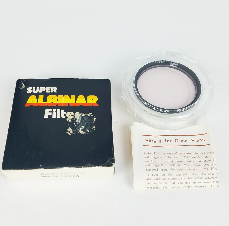 Super Albinar 55 mm Cross Screen Screw-In Filter Case Made in Japan 919438PDP - Image 1 of 4