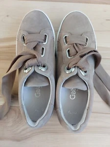 Gabor Damenschuhe Sneaker Gr. 35 Wildleder beige kaum getragen - Bild 1 von 3