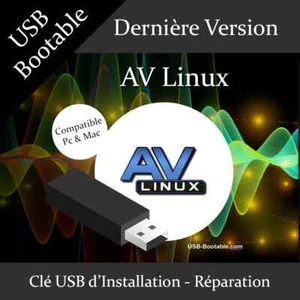 Clé USB Bootable AV Linux + Guide d'utilisation - Photo 1/1