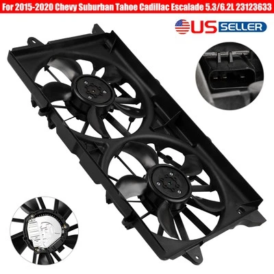 Conjunto de ventilador de refrigeración del radiador para Chevrolet Silverado 1500 Tahoe GMC Sierra 1500 Foto 1 de 4