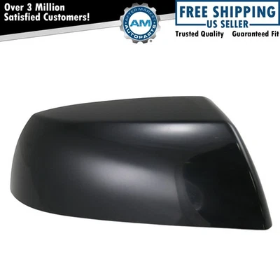 Гладкая черная крышка зеркала для правостороннего пассажира для пикапа Toyota Tundra Sequoia грузовика - Изображение 1 из 2