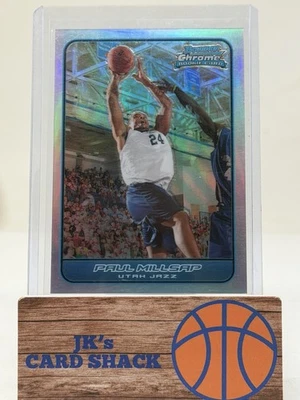 2006-07 Bowman Chrome Paul Millsap Rookie Refractor /249 #120 - Image 1 of 3