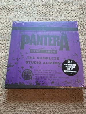 Pantera 1990-2000 The Complete Studio Albums 5 LP Picture Disc Box Set SEALED - Imagem 1 de 3