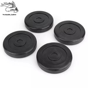 Round Rubber Arm Pads for BENDPAK DANNMAR Lift Set of 4 HD Slip on # 5715017 - Picture 1 of 16