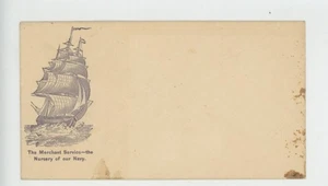 Mr Fancy Cancel Unused Civil War O-T-14 Merchant Srvance - Nursery of Navy #455 - Picture 1 of 1