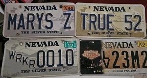 4 placas de metal vintage de Nevada - Imagen 1 de 10