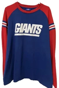 NEW YORK GIANTS Football NFL Cotton Shirt Reebok Long Sleeve Men’s Size X-Large - Picture 1 of 5