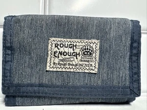 Rough Enough Outdoor Equipment Herren-Geldbörse aus Canvas mit Dreifachfaltung aus Cordura-Stoff blau - Bild 1 von 3