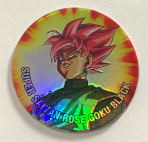 TAZO DRAGON BALL SUPER #85 SS ROSE GOKU BLACK 2021 PERU Pogs Toei Animation Foil