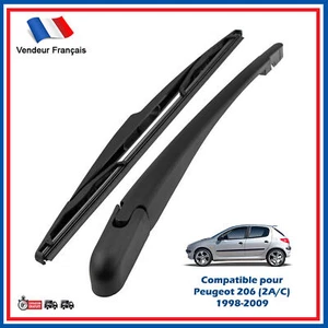 Balais + Bras Essuie Glace Arrière pour Peugeot 206 (2A/C) 1998 à 2009 - 6429R2 - Foto 1 di 7