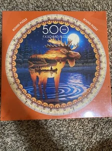 Adirondack Journey Round Puzzle (F.X.Schmid) 500 Pieces, 20.5 Inch Diameter NEW! - Picture 1 of 1