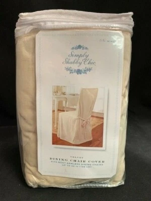 SIMPLY SHABBY CHIC VELVET SLIPCOVER CHAIR COVER RACHEL ASHWELL NIP - Image 1 of 4