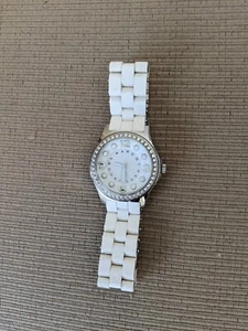 Rare Ladies MARC BY MARC JACOBS  "Diamond"  White Watch, Quartz, MBM2535 - Picture 1 of 4