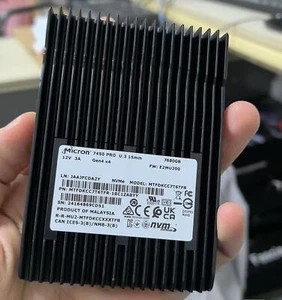 SSD Micron 7,68TB U.2 4.0 7450 PRO MTFDKCC7T6TFR-1BC1ZABYY Gen4 x4 1DWPD/TLC - Bild 1 von 2