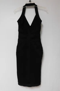 Akira Black Ribbed Bodycon Dress Size Small - Picture 1 of 6