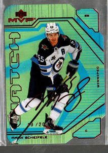 2021-22 Upper Deck MVP Colors and Contours Green #22 Mark Scheifele /20