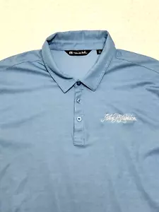 Polo Travis Matthew blu manica corta performance golf uomo 2XL bella - Foto 1 di 6