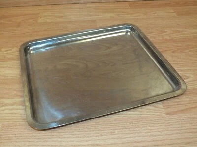 Genuine Sambonet Italy SBT Silver Tone Stainless Steel Squared Serving Tray  - Image 1 of 4