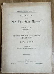 Aborigines Chipped Stone Implements of New York 1897 Beauchamp Archaeology - Bild 1 von 16