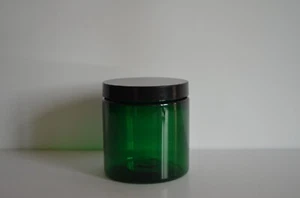 8 oz PET Plastic Jars with Lids BPA FREE Green, White, Clear or Amber - Picture 1 of 8