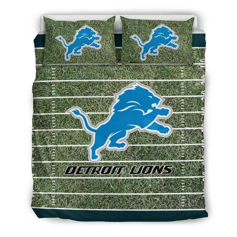 Detroit Lions 3PCS Bedding Set Comforter/Quilt Cover Pillowcase Duvet Cover Gift Cover