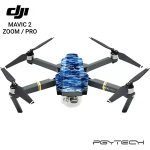 5x DJI MAVIC PRO / ZOOM Stickers Decal Skin Wrap Protector Blue Camo - Picture 1 of 4